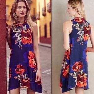 Maeve Anthropologie Floral Lilt Swing Dress